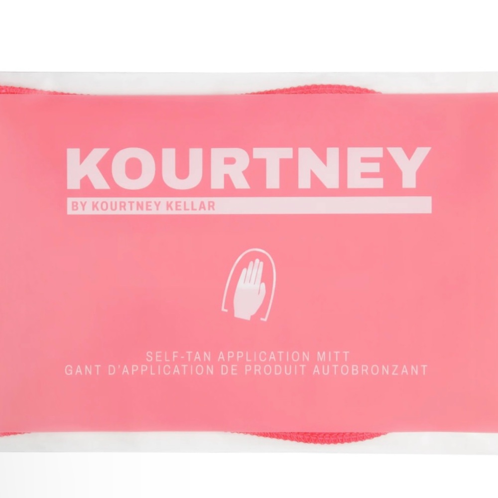Kourtney Kellar Self tan Application Mitt  pink reusable NWT tanning fake tan
